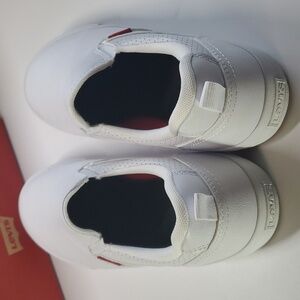 Levi's Shoes women's size 10 slip on perforated white mono flats Slip-on Nays